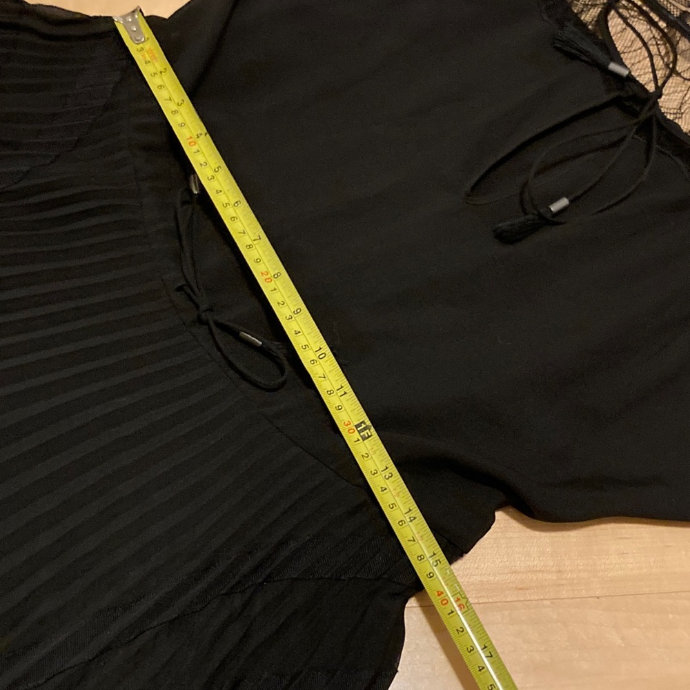 Ohne Titel Elegant Black Sheer Dress Small Excellent - Picture 3 of 3